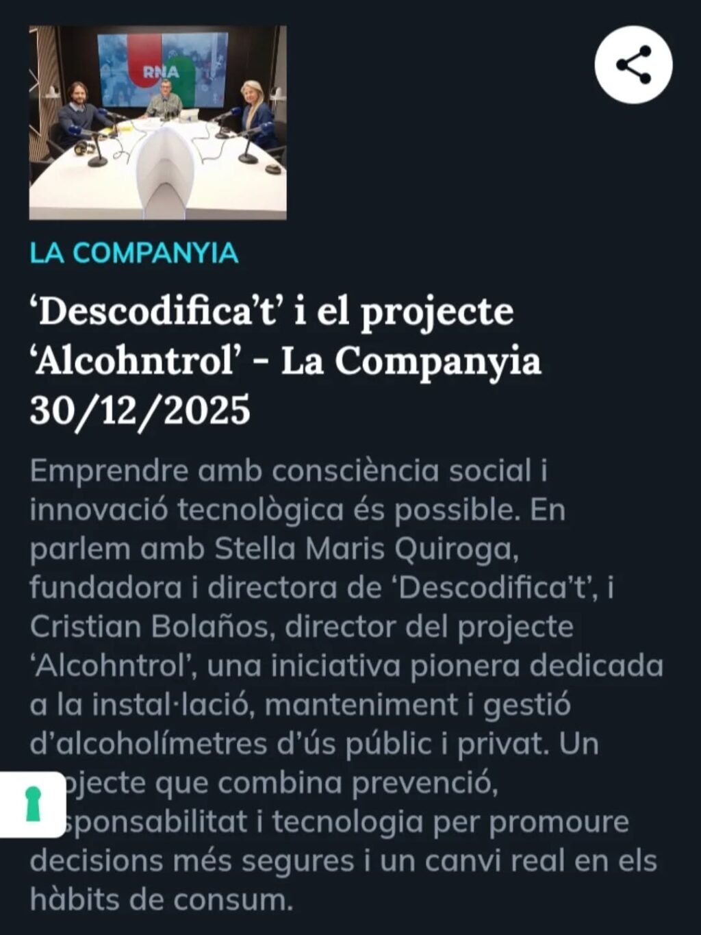 Instagram post from dscodificat. This post is in position 0.